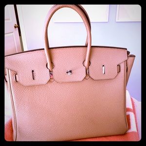 Structured Handbag 35CM Taupe